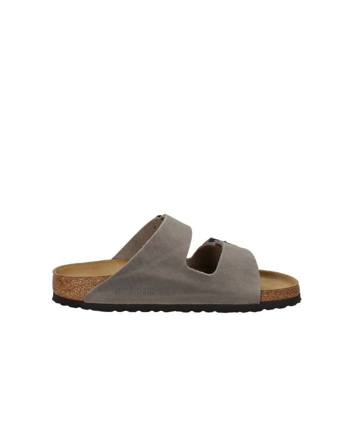 Birkenstock Arizona.1027026 Sandalo arizona BS in pelle oleata Acciaio Birkenstock Arizona.1027026 Sandalo arizona BS in pelle oleata Acciaio