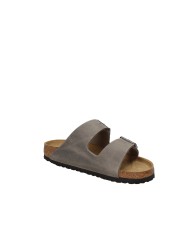 Birkenstock Arizona.1027026 Sandalo arizona BS in pelle oleata Acciaio