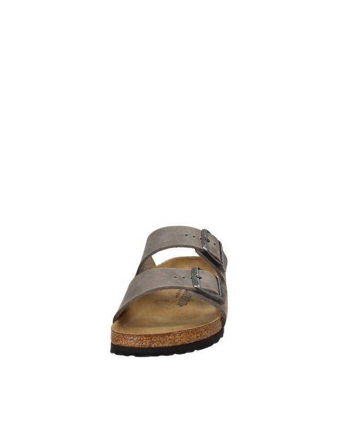 Birkenstock Arizona.1027026 Sandalo arizona BS in pelle oleata Acciaio Birkenstock Arizona.1027026 Sandalo arizona BS in pelle oleata Acciaio