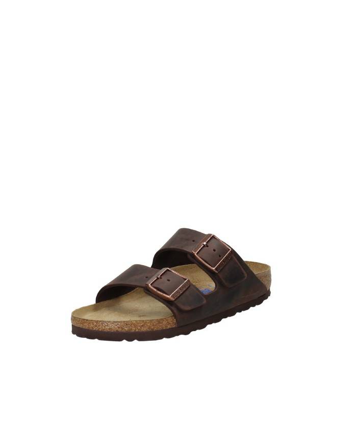 Birkenstock Sandalo Soft Footbed in nabuk ingrassato Testa Moro ARI... Birkenstock Sandalo Soft Footbed in nabuk ingrassato Testa Moro ARI...