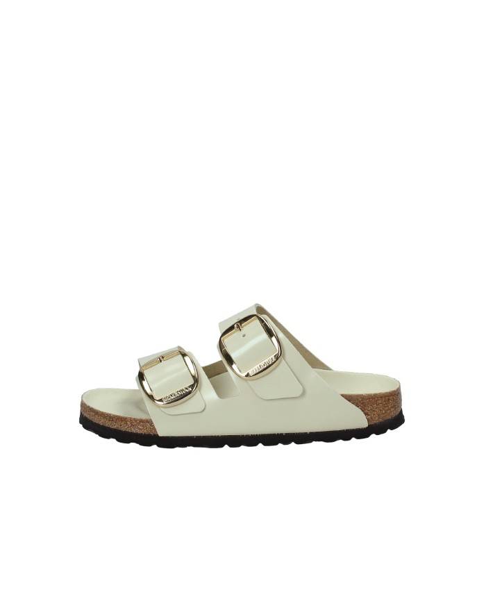 Birkenstock Arizona big.1026128 Sandalo Arizona Big Buckle in pelle naturale laccata Off White Birkenstock Arizona big.1026128 Sandalo Arizona Big Buckle in pelle naturale laccata Off White