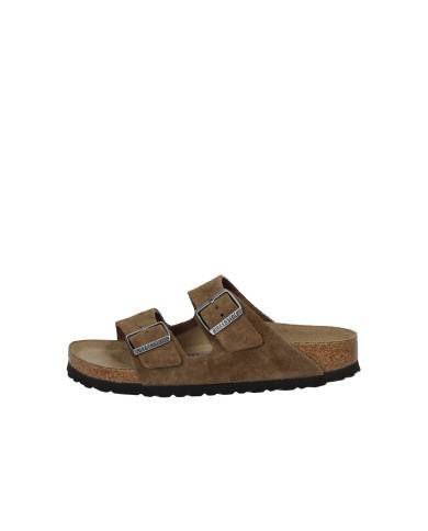 Birkenstock Arizona.1030865 Sandalo Arizona soft fusbet in camoscio Tabacco Birkenstock Arizona.1030865 Sandalo Arizona soft fusbet in camoscio Tabacco