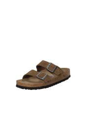 Birkenstock Arizona.1030865 Sandalo Arizona soft fusbet in camoscio Tabacco