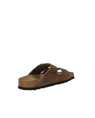 Birkenstock Arizona.1030865 Sandalo Arizona soft fusbet in camoscio Tabacco