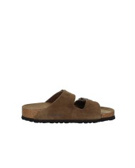 Birkenstock Arizona.1030865 Sandalo Arizona soft fusbet in camoscio Tabacco