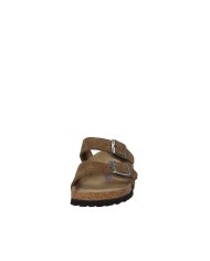 Birkenstock Arizona.1030865 Sandalo Arizona soft fusbet in camoscio Tabacco