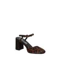 Bibi Lou 693z91vk Slingback alta con cinturino alla caviglia in cavallino Leopardo