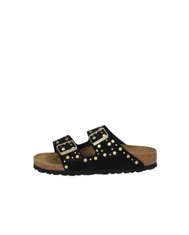 Birkenstock Arizona Rivet.1030348 Sandalo Arizona con rivetti in camoscio Nero Birkenstock Arizona Rivet.1030348 Sandalo Arizona con rivetti in camoscio Nero