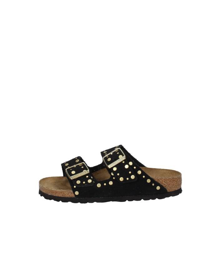 Birkenstock Arizona Rivet.1030348 Sandalo Arizona con rivetti in camoscio Nero Birkenstock Arizona Rivet.1030348 Sandalo Arizona con rivetti in camoscio Nero