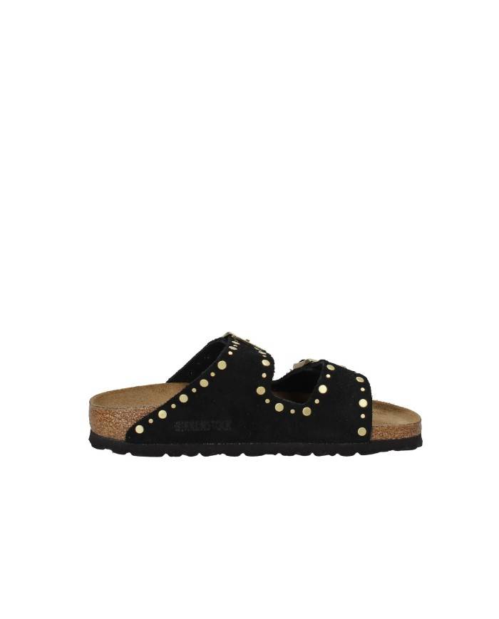Birkenstock Arizona Rivet.1030348 Sandalo Arizona con rivetti in camoscio Nero Birkenstock Arizona Rivet.1030348 Sandalo Arizona con rivetti in camoscio Nero