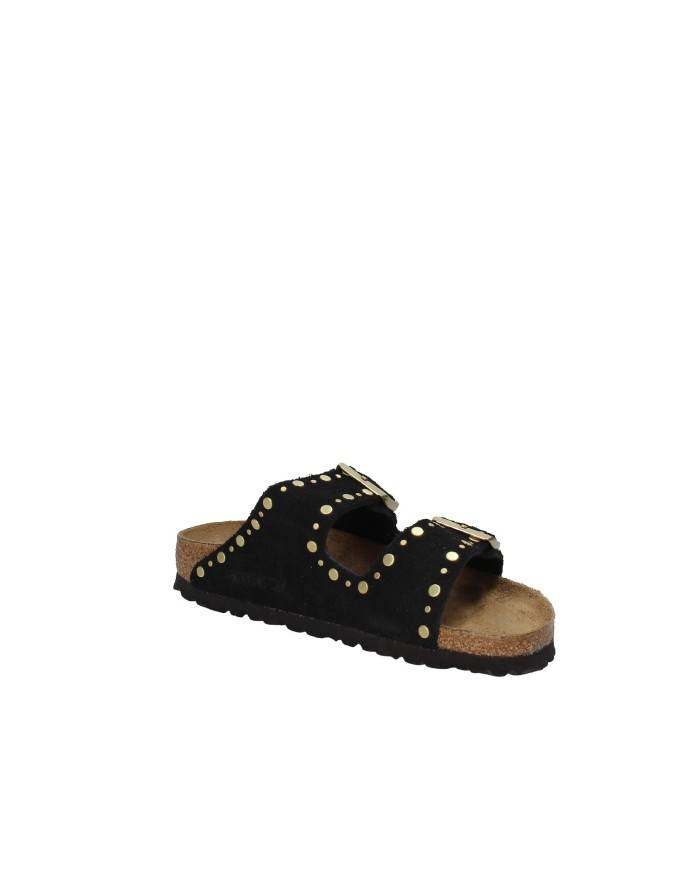 Birkenstock Arizona Rivet.1030348 Sandalo Arizona con rivetti in camoscio Nero Birkenstock Arizona Rivet.1030348 Sandalo Arizona con rivetti in camoscio Nero