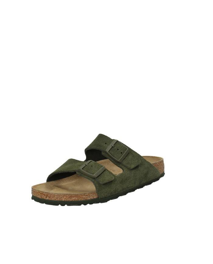 Birkenstock Sandalo basso in camoscio Verde Timo ARIZONA.1025720 Nu... Birkenstock Sandalo basso in camoscio Verde Timo ARIZONA.1025720 Nu...