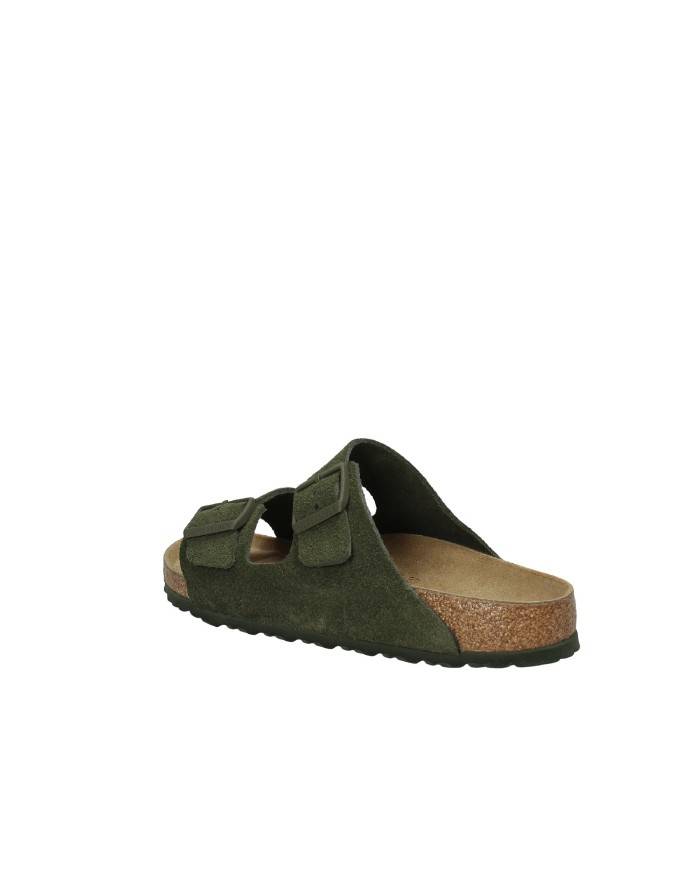 Birkenstock Sandalo basso in camoscio Verde Timo ARIZONA.1025720 Nu... Birkenstock Sandalo basso in camoscio Verde Timo ARIZONA.1025720 Nu...