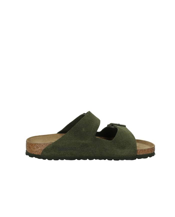 Birkenstock Sandalo basso in camoscio Verde Timo ARIZONA.1025720 Nu... Birkenstock Sandalo basso in camoscio Verde Timo ARIZONA.1025720 Nu...