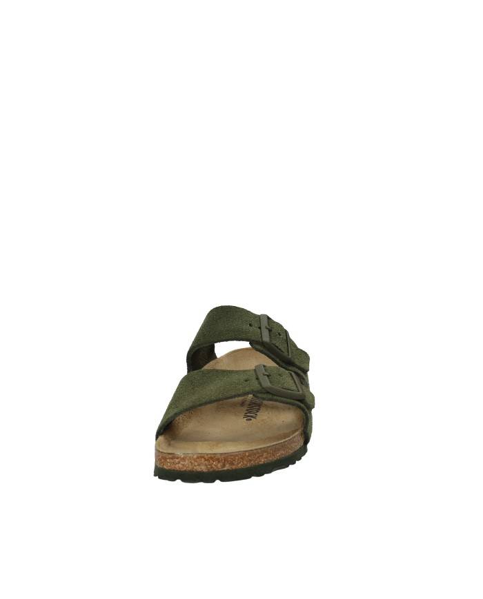 Birkenstock Sandalo basso in camoscio Verde Timo ARIZONA.1025720 Nu... Birkenstock Sandalo basso in camoscio Verde Timo ARIZONA.1025720 Nu...
