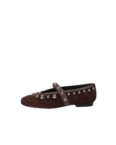 Bibi Lou 717z30vk Ballerina con borchie e cinturino in camoscio Testa Moro Bibi Lou 717z30vk Ballerina con borchie e cinturino in camoscio Testa Moro