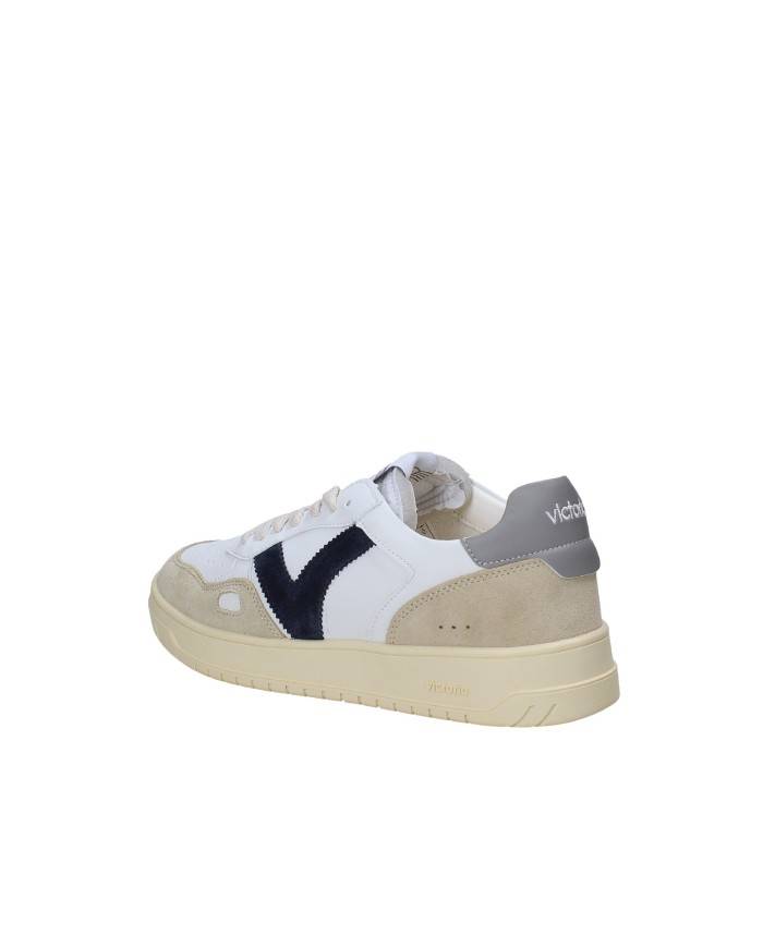 Victoria 1257101 Sneaker uomo in pelle e camoscio Bianco e Blu