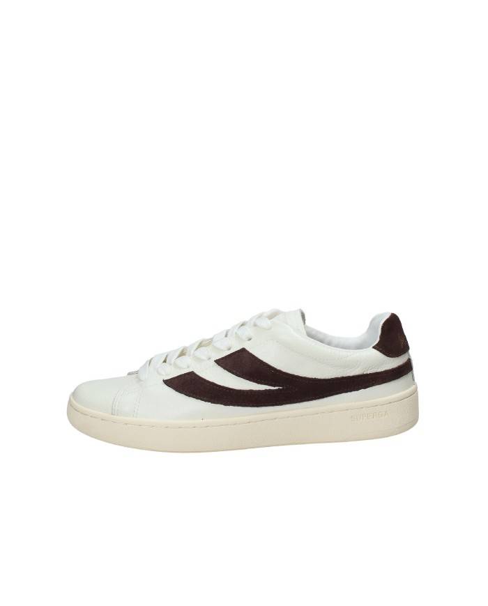 Superga 4833 Sneaker uomo Lendl in pelle Bianco e Marrone Superga 4833 Sneaker uomo Lendl in pelle Bianco e Marrone