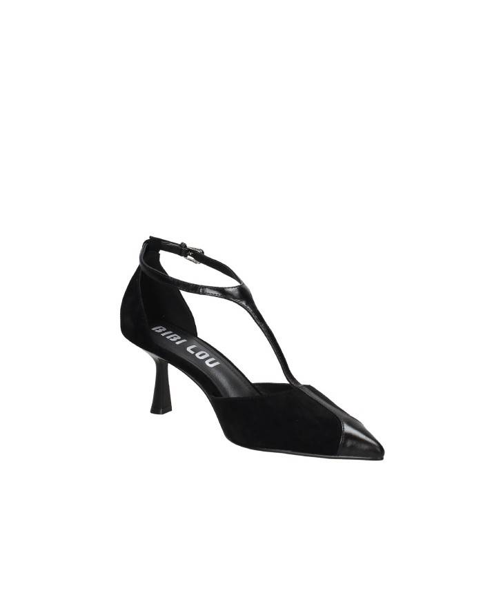 Bibi Lou 521z31vk Scarpa con tacco stile tanguera in camoscio Nero Bibi Lou 521z31vk Scarpa con tacco stile tanguera in camoscio Nero
