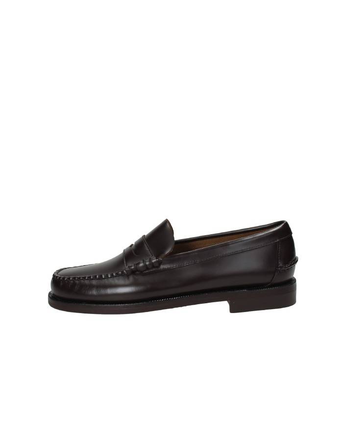 Sebago Classic Dan.M Mocassino uomo "penny loafer beefroll" in pelle spazzolata liscia Testa Moro Sebago Classic Dan.M Mocassino uomo "penny loafer beefroll" in pelle spazzolata liscia Testa Moro