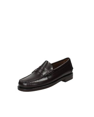Sebago Classic Dan.M Mocassino uomo "penny loafer beefroll" in pelle spazzolata liscia Testa Moro