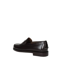 Sebago Classic Dan.M Mocassino uomo "penny loafer beefroll" in pelle spazzolata liscia Testa Moro