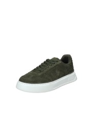 Polo Ralph Lauren Rlite Sport Sneaker uomo in camoscio Verde Militare