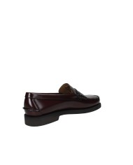 Sebago Dan Po.M Mocassino uomo "penny loafer beefroll" in pelle spazzolata liscia Bordeaux
