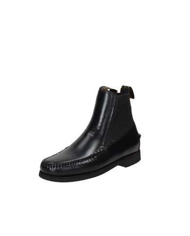 Sebago Calliope.W Tronchetto basso donna in pelle spazzolata liscia Nero