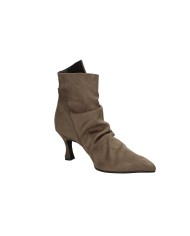 Brera 48530 Tronchetto plissettato con zip in pelle scamosciata Marrone Brera 48530 Tronchetto plissettato con zip in pelle scamosciata Marrone