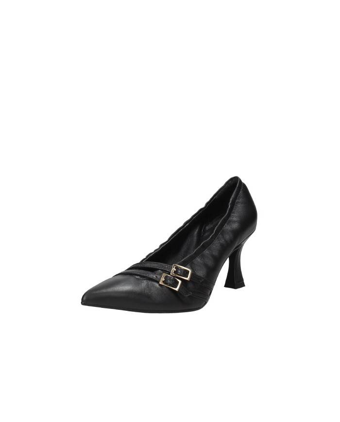 Brera 15512 Décolléte due fibbie e tacco alto in nappa Nero Brera 15512 Décolléte due fibbie e tacco alto in nappa Nero