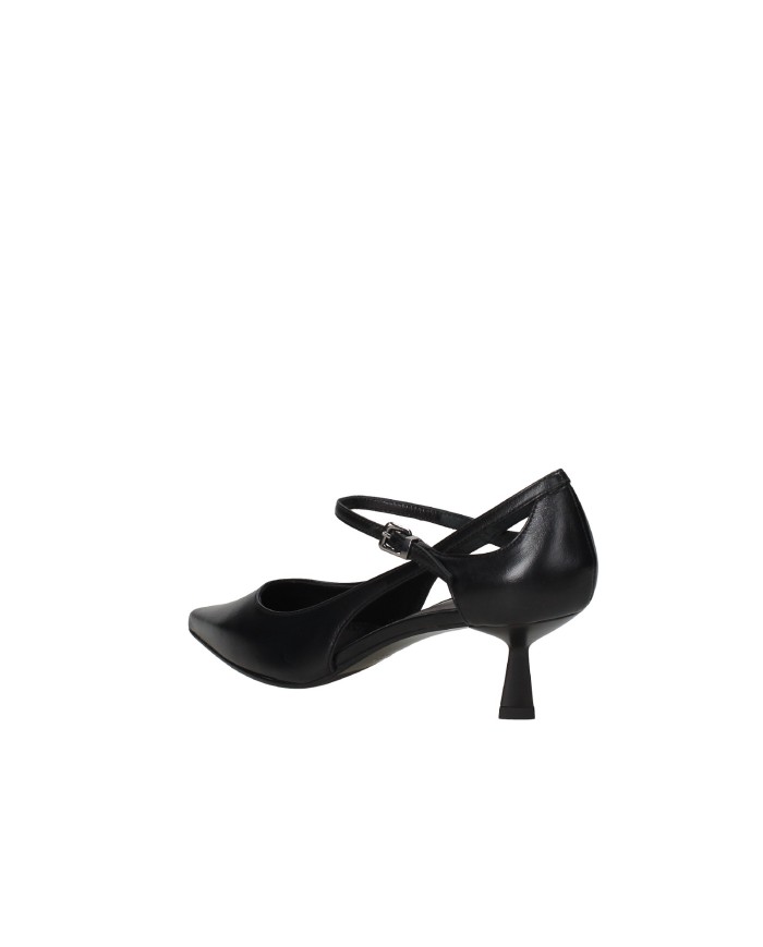 Chantal 2744 Décolleté con cinturino alla caviglia in nappa Nero