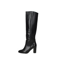 L'Arianna ST1593 Stivale tacco alto in pelle Nero