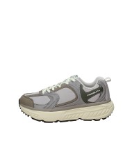 Fessura Trail DVL Sneaker da uomo in nylon e microfibra Grigio e Taupe