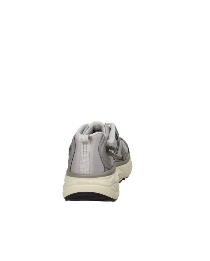 Fessura Trail DVL Sneaker da uomo in nylon e microfibra Grigio e Taupe