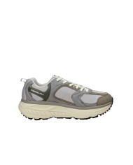 Fessura Trail DVL Sneaker da uomo in nylon e microfibra Grigio e Taupe