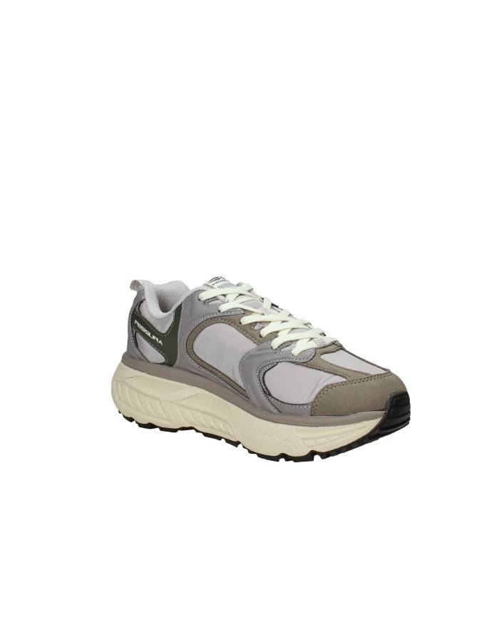 Fessura Trail DVL Sneaker da uomo in nylon e microfibra Grigio e Taupe