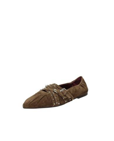 Ash Brendah Ballerina con cinturini in camoscio Tabacco Ash Brendah Ballerina con cinturini in camoscio Tabacco