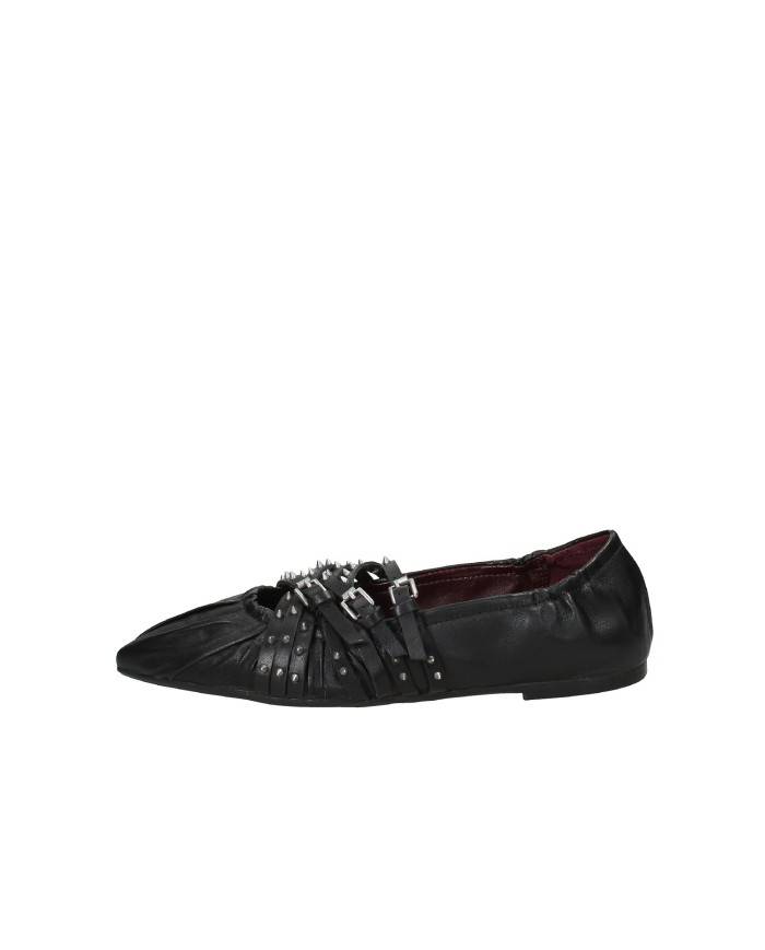 Ash Brendah Ballerina con cinturini in nappa Nero Ash Brendah Ballerina con cinturini in nappa Nero