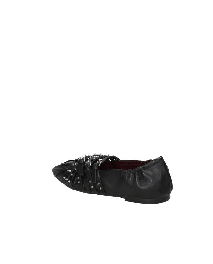 Ash Brendah Ballerina con cinturini in nappa Nero Ash Brendah Ballerina con cinturini in nappa Nero