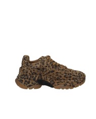 Ash AddictBis Sneaker donna suola chanky in camoscio Leopardo