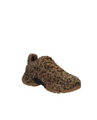 Ash AddictBis Sneaker donna suola chanky in camoscio Leopardo