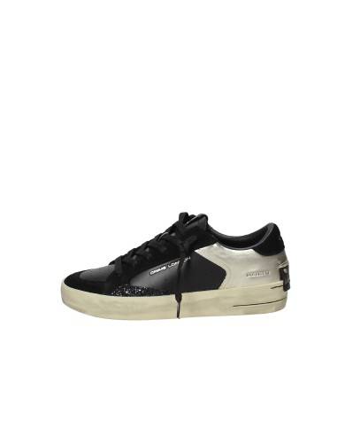 Crime London Sk8 Delux.28104 Sneaker basse da donna in pelle Nero Crime London Sk8 Delux.28104 Sneaker basse da donna in pelle Nero