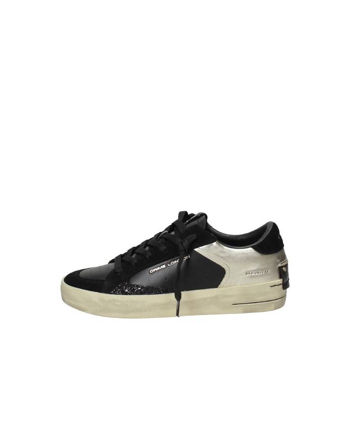 Crime London Sk8 Delux.28104 Sneaker basse da donna in pelle Nero