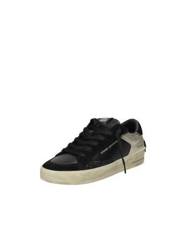 Crime London Sk8 Delux.28104 Sneaker basse da donna in pelle Nero Crime London Sk8 Delux.28104 Sneaker basse da donna in pelle Nero
