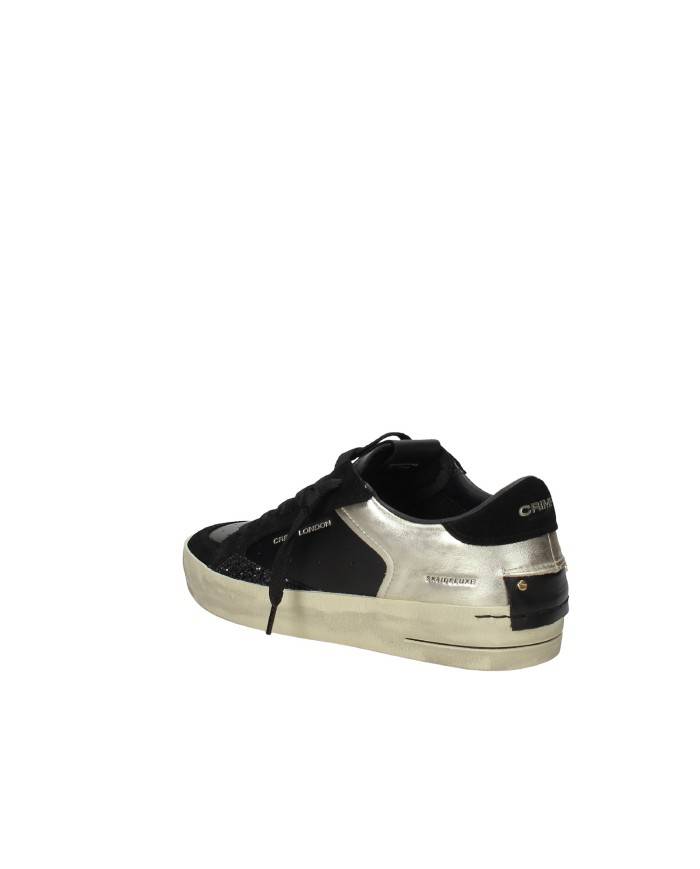 Crime London Sk8 Delux.28104 Sneaker basse da donna in pelle Nero