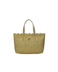 Ermanno Scervino 12401910 Borsa mezzaluna in canvas sangallo Sabbia