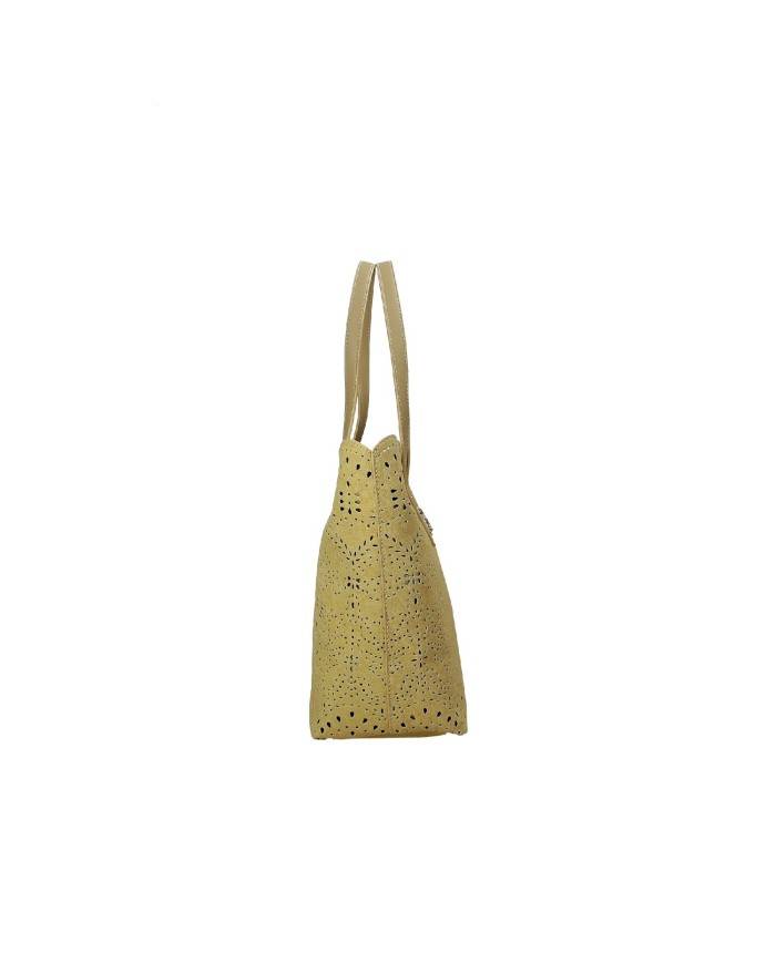 Ermanno Firenze 12401910 Borsa mezzaluna in canvas sangallo Sabbia