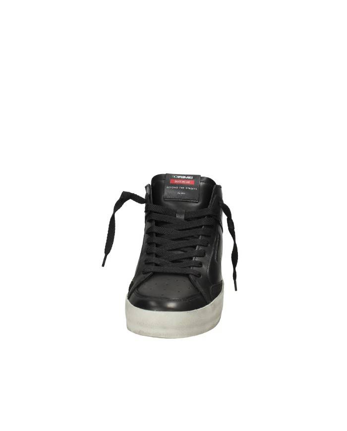 Crime London Sk8 Delux Mid.18152 Sneaker alta in pelle di vitello Nero