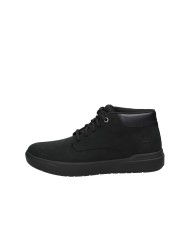 Timberland® Seneca Bay.015 Sneaker alta da uomo in nabuk Premium Leather Nero